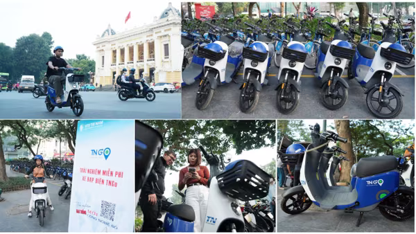 Cận cảnh xe đạp điện công cộng lần đầu có mặt và đang được trải nghiệm miễn phí ở Hà Nội