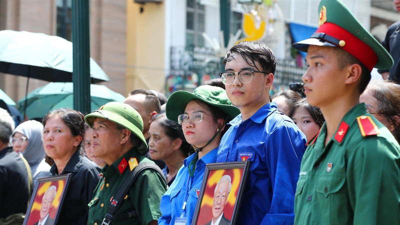 Hình ảnh Tổng Bí thư Nguyễn Phú Trọng được ghi mãi trong lòng nhân dân