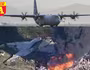 Hình ảnh hiện trường, vụ C-130 Mỹ chở 16 người đâm xuống mặt đất