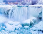 Vẻ đẹp mùa đông ở thác nước Niagara được ví như xứ sở thần tiên