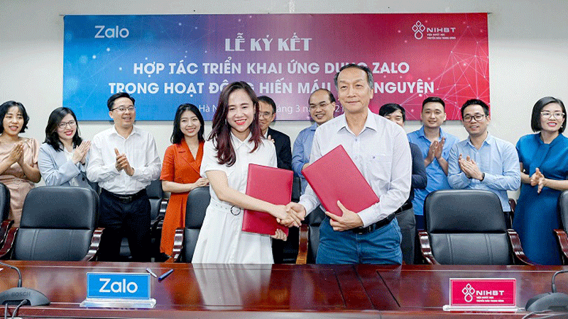 Dùng Zalo chatbot trong công tác hiến máu và chăm sóc người hiến máu 