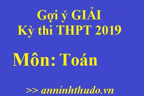 Đáp án tham khảo môn Toán trong Kỳ thi THPT Quốc gia 2019 [NÓNG]