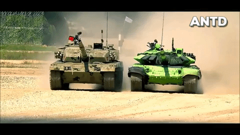 [Infographic] Trung Quốc lại "muối mặt" khi xe tăng con cưng Type 96B lại rụng bánh khi thi đấu với Nga