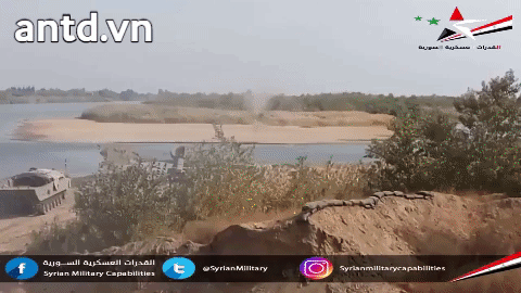 [ẢNH] "Rồng lửa đa đầu" của Syria thiêu rụi tuyến phòng thủ, phiến binh tháo chạy khỏi Đông Ghouta