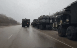 Hệ thống tên lửa phòng thủ bờ biển Bal-E đang được điều về bán đảo Crimea. Hệ thống tên lửa phòng thủ bờ biển Bal-E đang được điều về bán đảo Crimea.