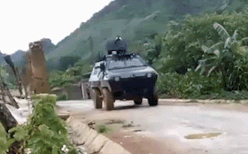 [ẢNH] Sức mạnh 2 loại xe bọc thép Công an vừa sử dụng đột kích hang ổ ma túy