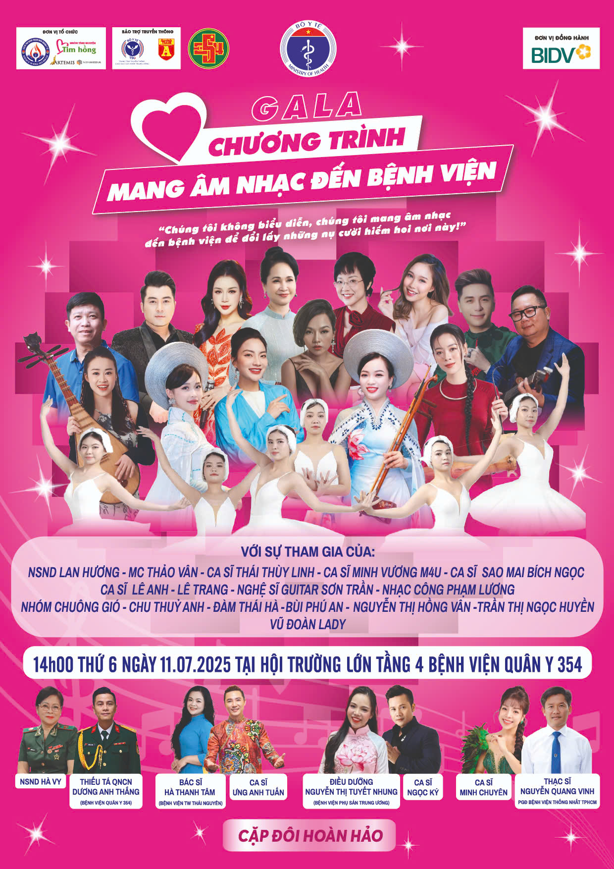 Gala "Mang âm nhạc tới bệnh viện", 14 năm lan toả yêu thương