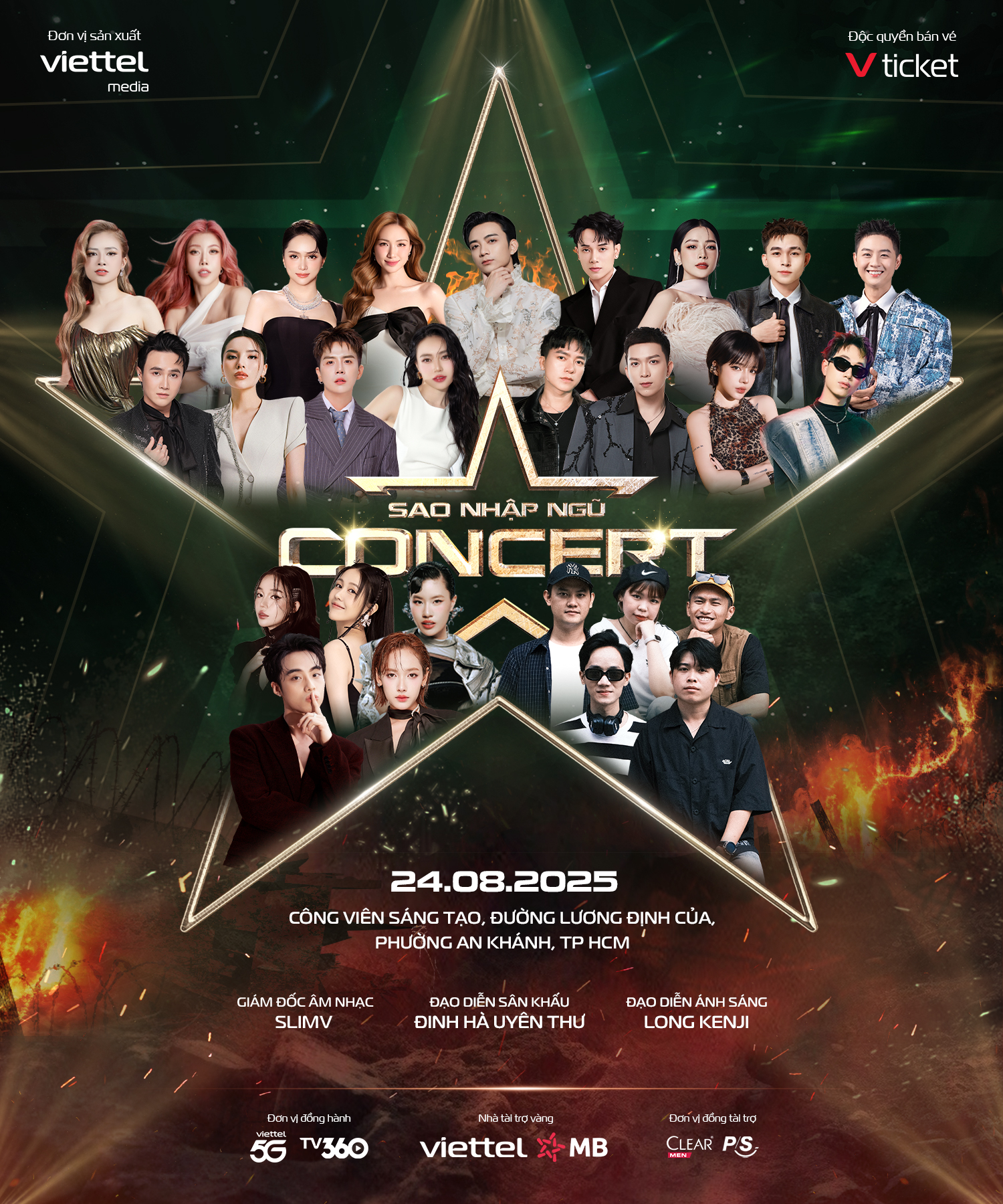 Concert Sao Nhập Ngũ chính thức xác nhận sự tham gia của 25 nghệ sĩ đình đám