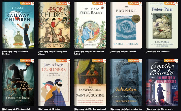 Ra mắt tính năng “Đọc - Dịch song song sách Anh ngữ”