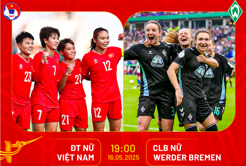 Miễn vé vào sân Hàng Đẫy xem tuyển nữ Việt Nam đấu Werder Bremen
