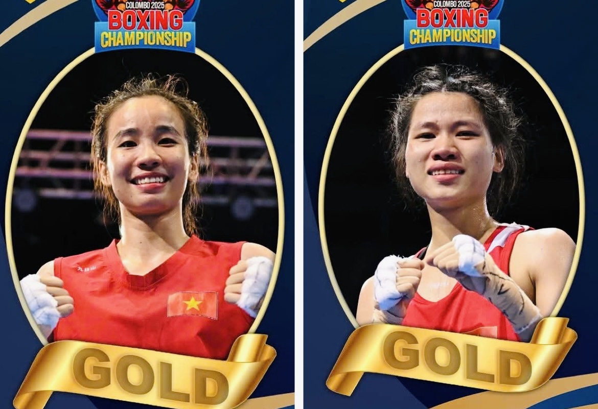 Việt Nam giành 2 huy chương vàng boxing trẻ châu Á