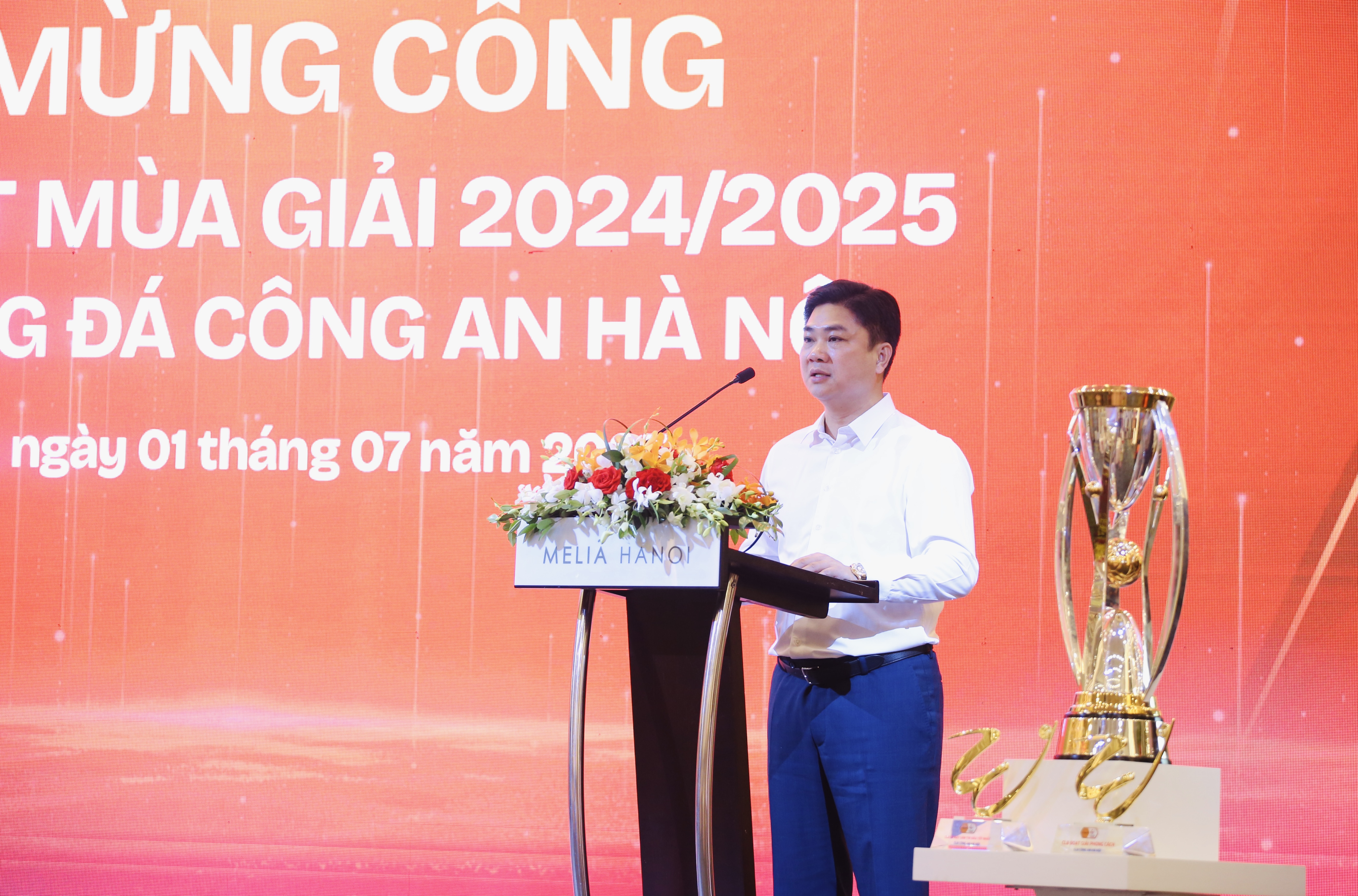 Toàn văn bài phát biểu của Chủ tịch CLB Công an Hà Nội tại lễ mừng công mùa giải 2024/25