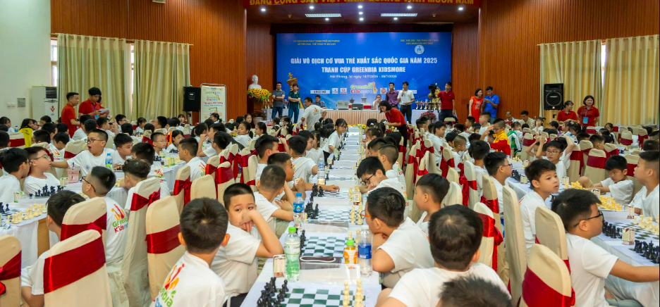443 kỳ thủ tranh tài Giải cờ vua trẻ xuất sắc quốc gia năm 2025
