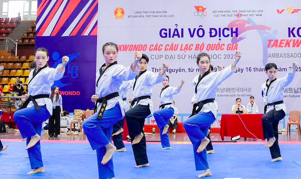 Sau sáp nhập tỉnh thành, giải taekwondo các CLB quốc gia tăng 30% số người tham dự