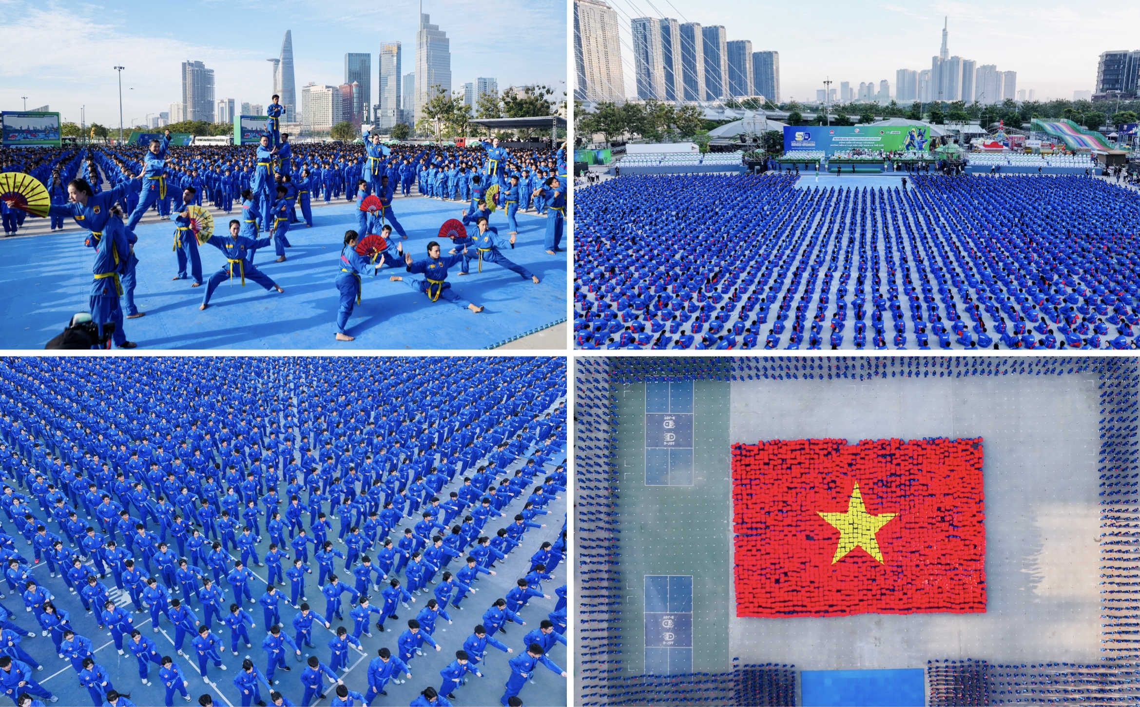 60.000 người đồng diễn võ nhạc Vovinam lập kỷ lục thế giới