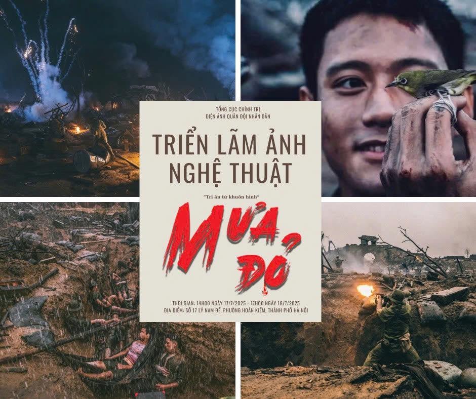 Triển lãm ảnh nghệ thuật "Mưa đỏ"
