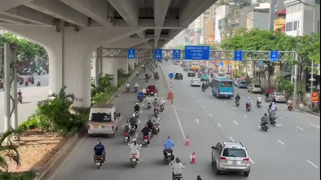 Điều chỉnh tổ chức giao thông phân làn phương tiện trên đường Võ Chí Công