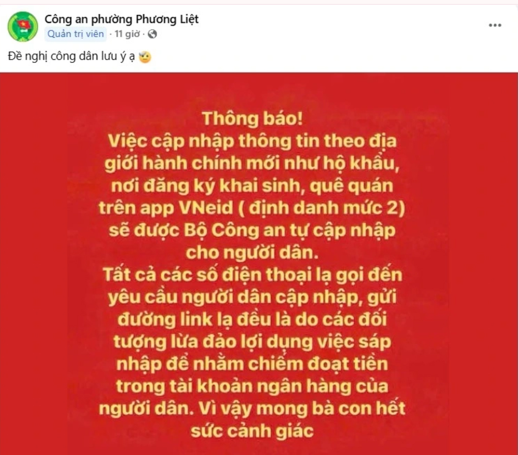 Cảnh báo chiêu trò lừa đảo mới khi vừa triển khai chính quyền 2 cấp
