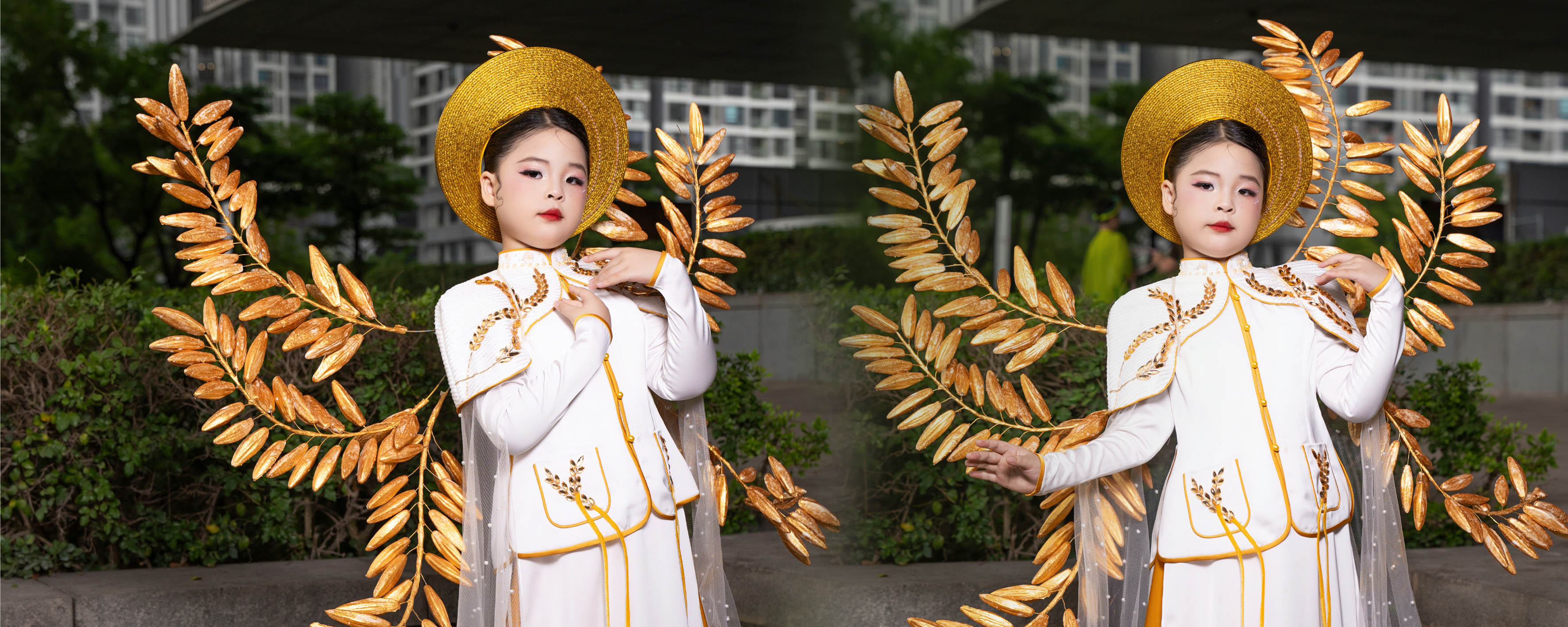 Nguyễn Lưu Hoài An - mẫu "nhí" gây ấn tượng tại "Lễ hội Áo dài Du lịch Hà Nội 2025"