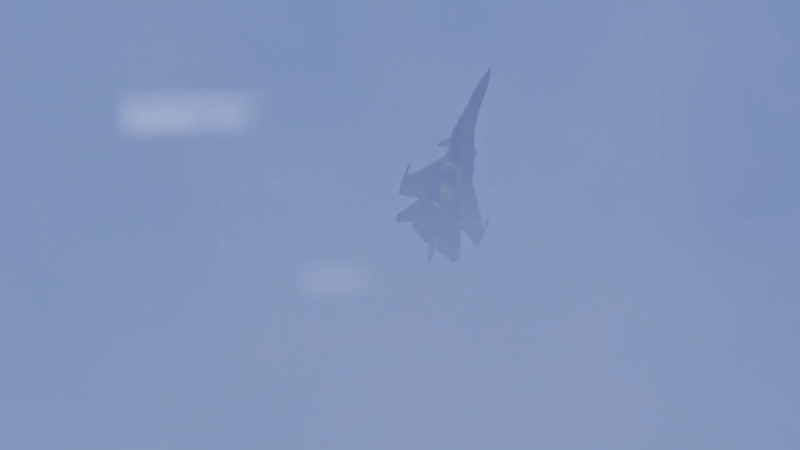 Tiêm kích Su-30 Malaysia biểu diễn tuyệt kỹ 'lá vàng rơi'