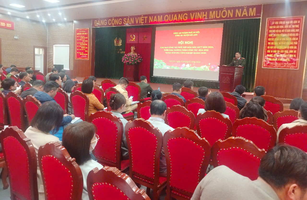 Công an huyện Mê Linh đảm bảo an ninh trật tự, cải thiện môi trường đầu tư, kinh doanh tại khu công nghiệp Quang Minh