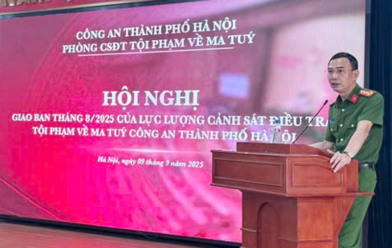 Công an Hà Nội quyết tâm xây dựng xã, phường không ma túy
