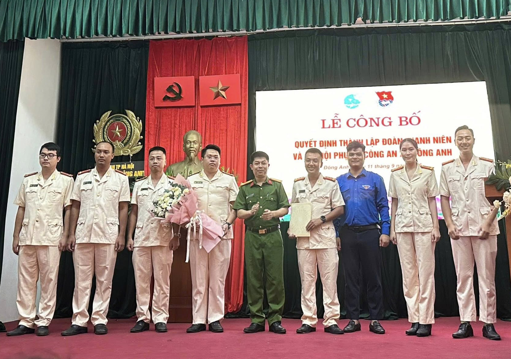 Thành lập Đoàn thanh niên và Chi hội phụ nữ Công an xã Đông Anh