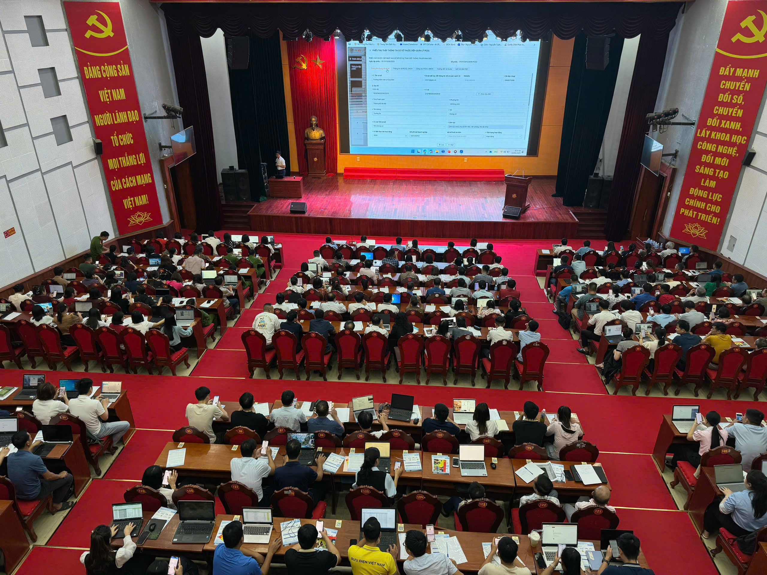 Khai báo, cập nhật thông tin dữ liệu phòng cháy, chữa cháy