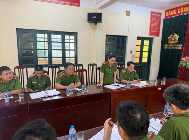 Hướng dẫn an toàn phòng cháy cho Công an các phường Hoàng Liệt, Yên Sở và xã Thanh Trì