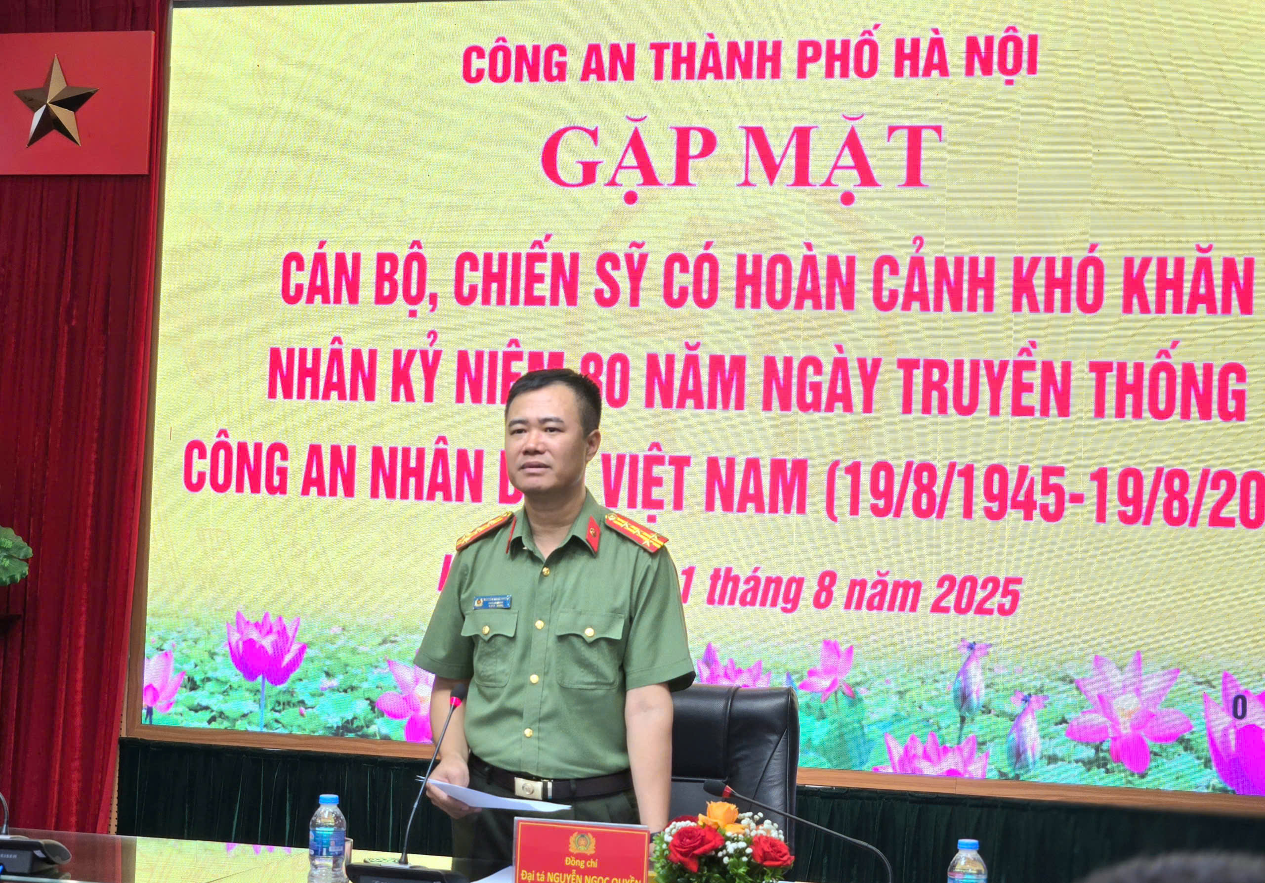 Sẻ chia, tiếp thêm nghị lực cho cán bộ, chiến sỹ vượt mọi khó khăn hoàn thành nhiệm vụ