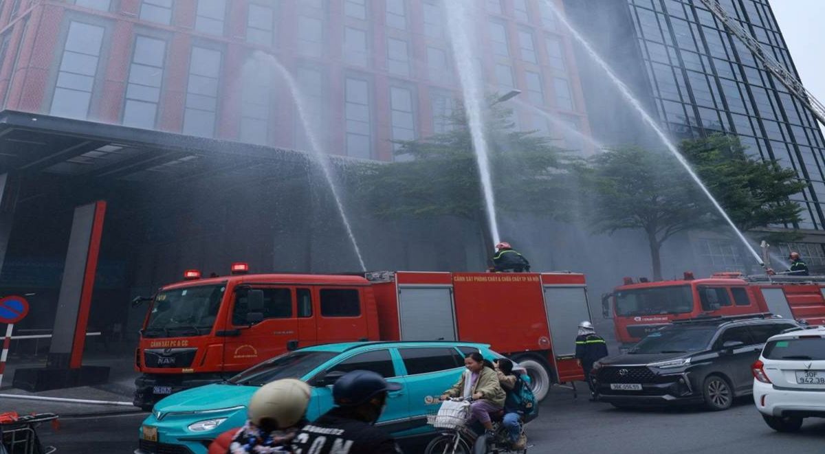 Thực tập phương án chữa cháy và cứu nạn, cứu hộ tại Tòa nhà Coninco