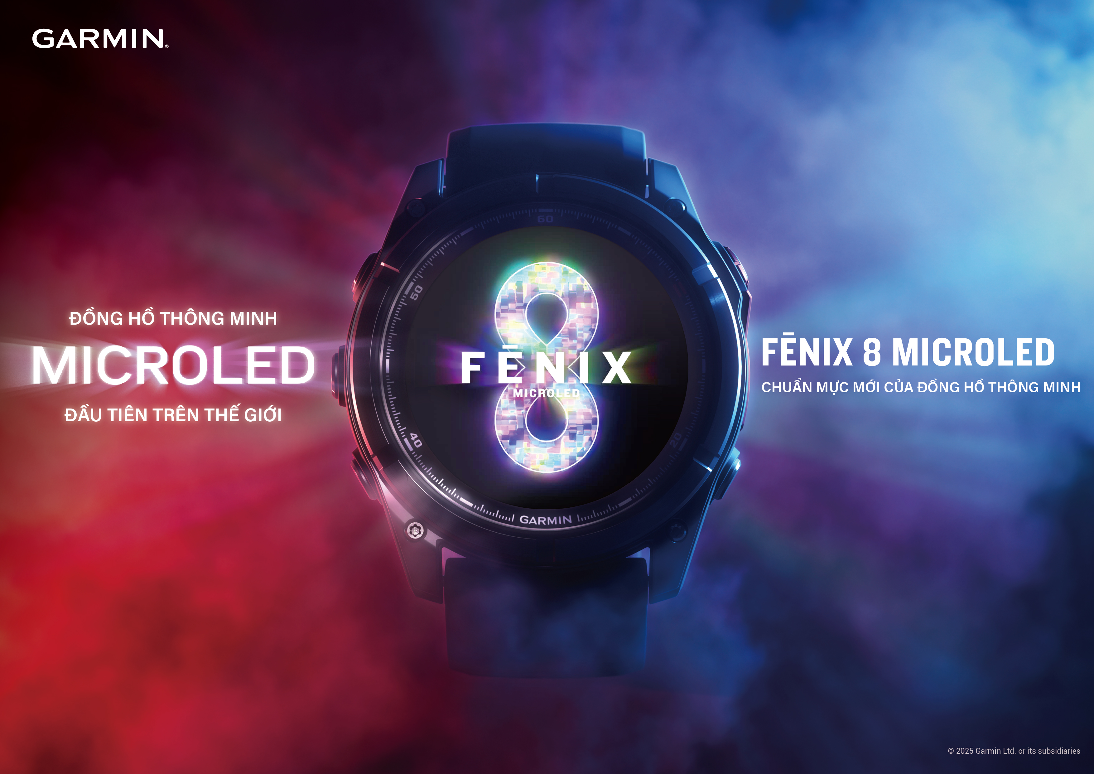 Garmin chính thức công bố fenix 8 MicroLED