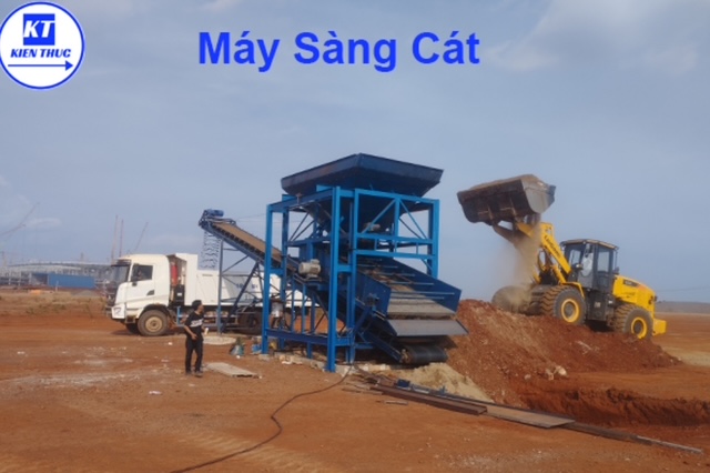 Tìm hiểu công năng của máy sàng cát qua kinh nghiệm của công ty Kiến Thức