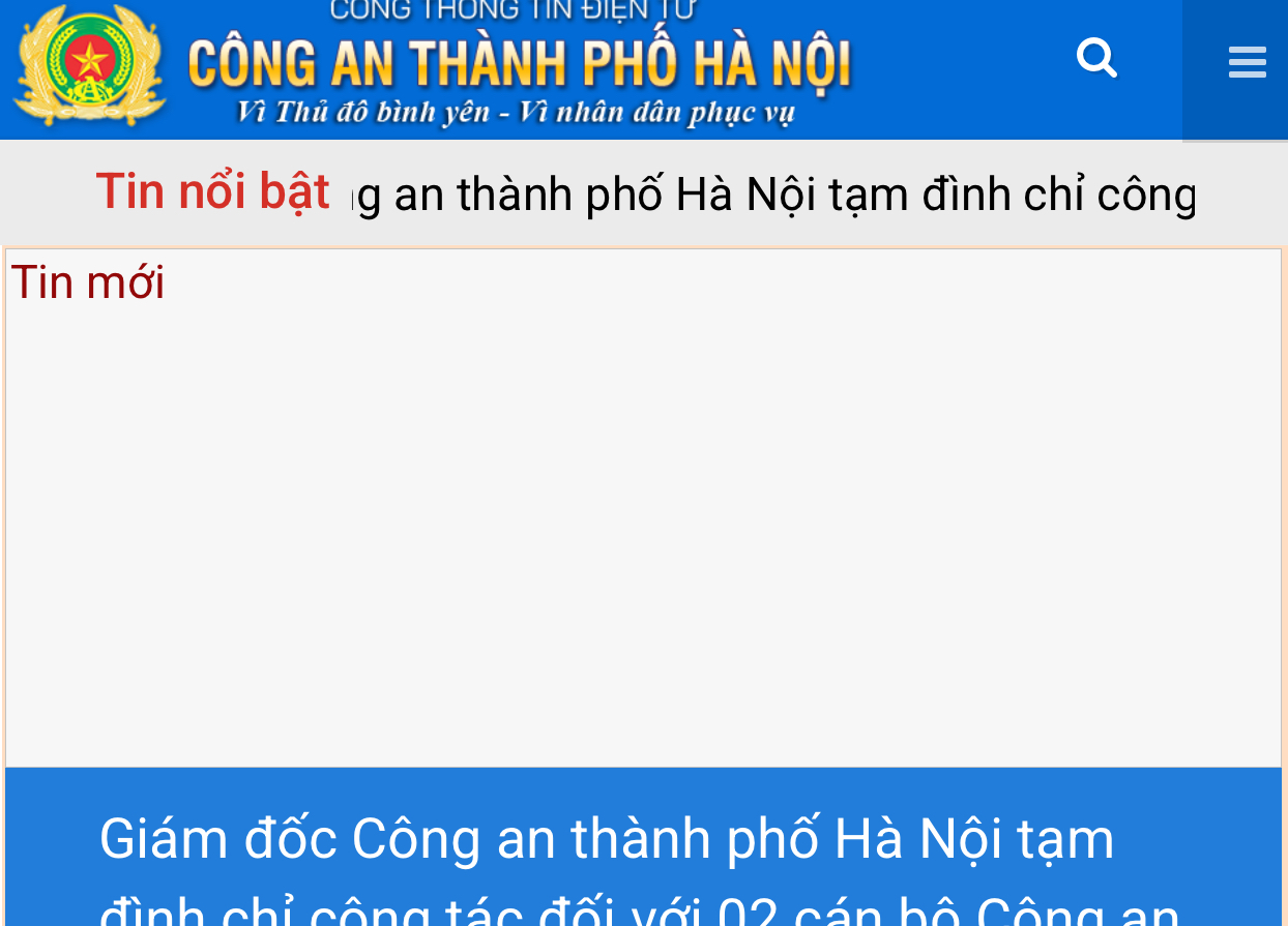 Giám đốc Công an thành phố Hà Nội tạm đình chỉ công tác đối với 2 cán bộ, chiến sỹ