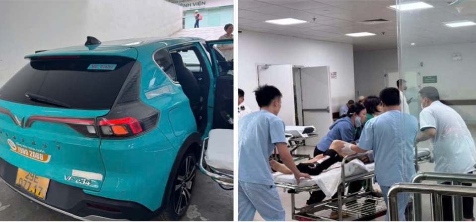 CSGT Hà Nội dẫn đường đưa người bị tai nạn đi cấp cứu kịp thời