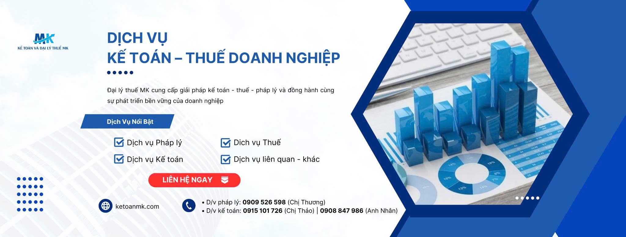 Dịch vụ thành lập công ty trọn gói tại Kế toán MK: Minh bạch, uy tín