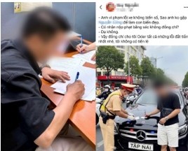 Nam thanh niên sử dụng AI đăng tải thông tin sai sự thật về lực lượng Cảnh sát giao thông