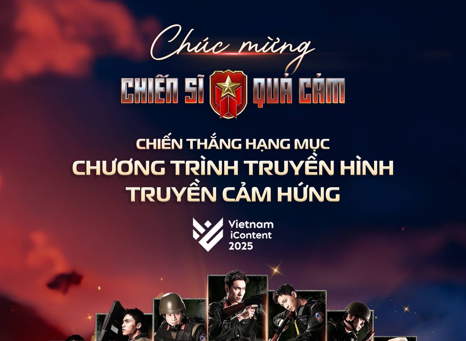 "Chiến sĩ quả cảm" được vinh danh “Chương trình truyền hình truyền cảm hứng” tại Vietnam iContent Awards 2025
