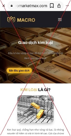 Điều tra vụ người phụ nữ bị lừa 300 triệu đồng khi tham gia đầu tư sàn giao dịch vàng quốc tế