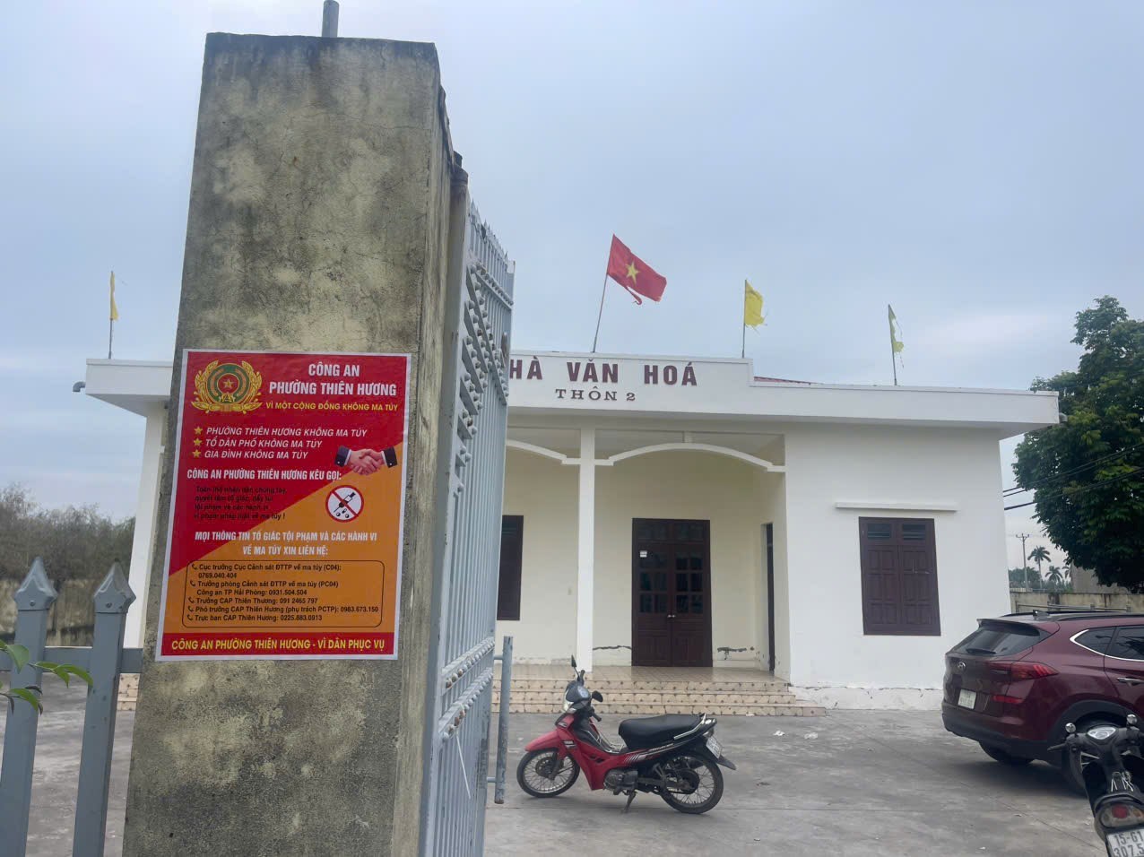 Công an Hải Phòng thông tin vụ người đàn ông phải trốn tại Nhà văn hóa Tổ dân phố Hoàng Động 2 trong đêm