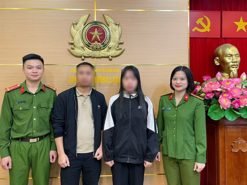 Công an phường Láng tìm thấy nữ sinh Nghệ An bỏ nhà lang thang