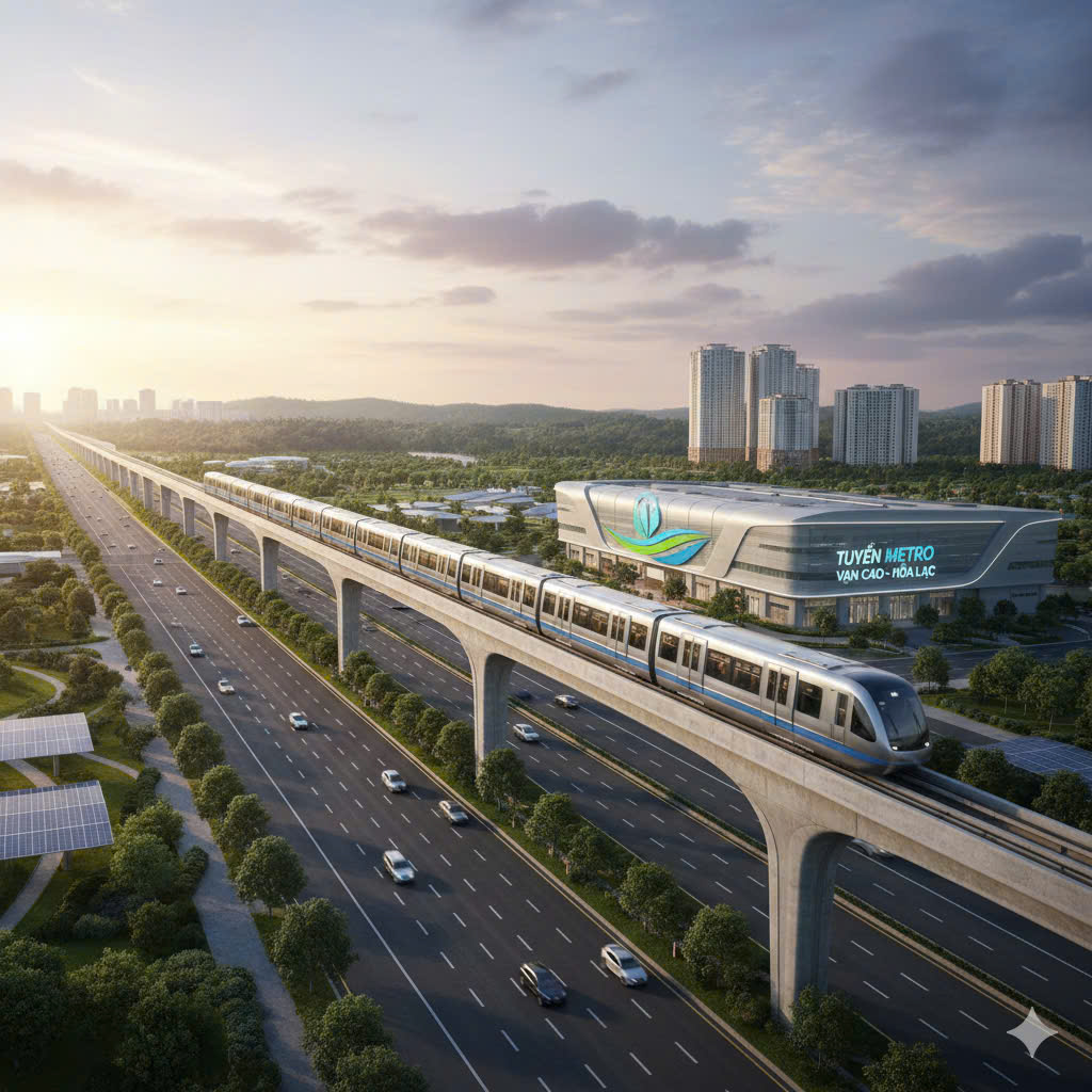 Sẽ khởi công dự án metro Văn Cao- Hòa Lạc dịp 19-12