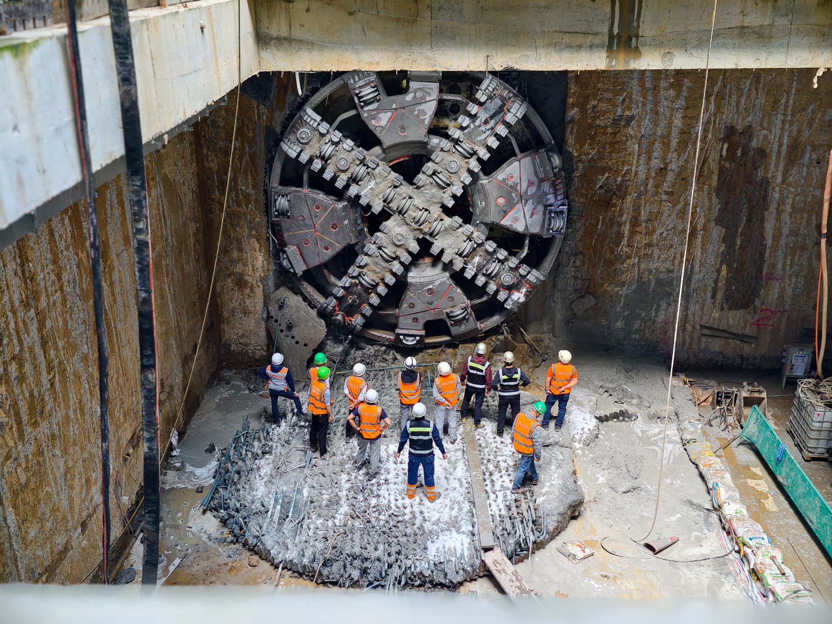 Máy đào hầm TBM Thần tốc metro Nhổn- Ga Hà Nội cán đích ga Trần Hưng Đạo