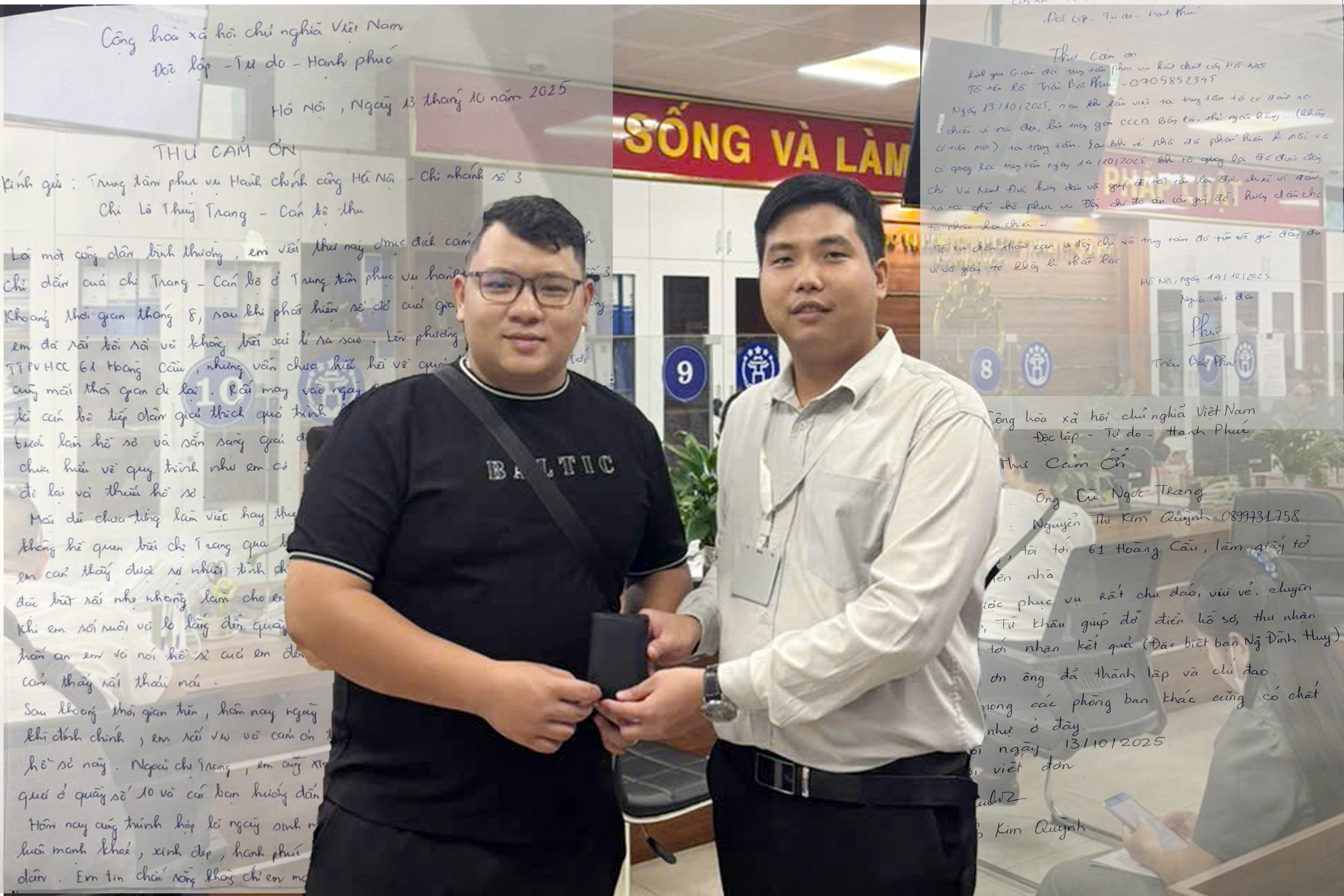 Những mẩu chuyện nhỏ ý nghĩa ở Chi nhánh số 3 Trung tâm Phục vụ hành chính công TP Hà Nội