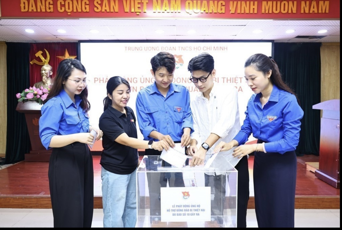 Trung ương Đoàn phát động ủng hộ người dân bị thiệt hại do bão số 10