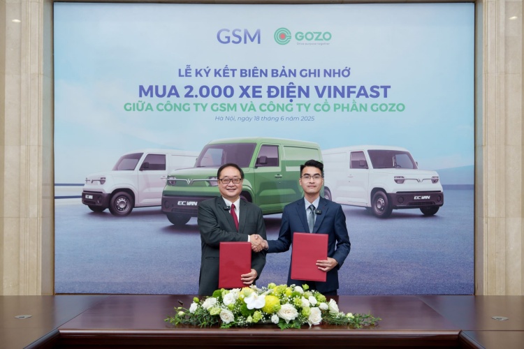 GOZO Express mua 2.000 xe tải điện VinFast EC Van từ Xanh SM