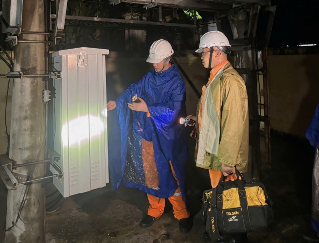 EVNHANOI chủ động triển khai các biện pháp ứng phó khẩn cấp trước bão Wipha