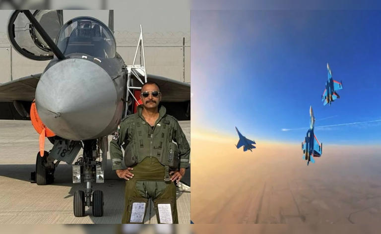 Đội bay Hiệp sĩ Nga tưởng nhớ phi công Ấn Độ tử nạn tại Triển lãm Hàng không Dubai