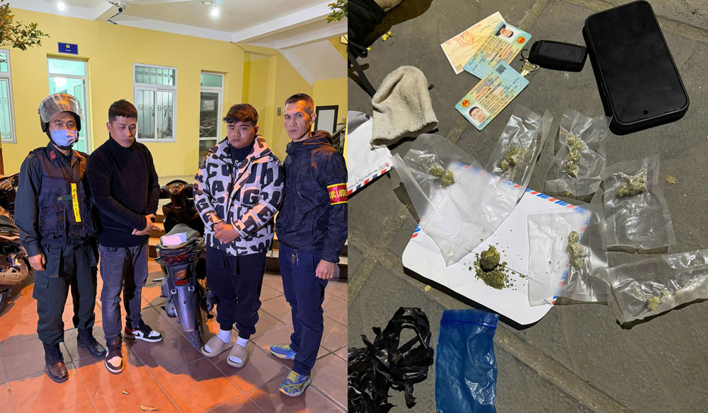 Tổ công tác 141 bắt đối tượng tàng trữ 7 gói cần sa