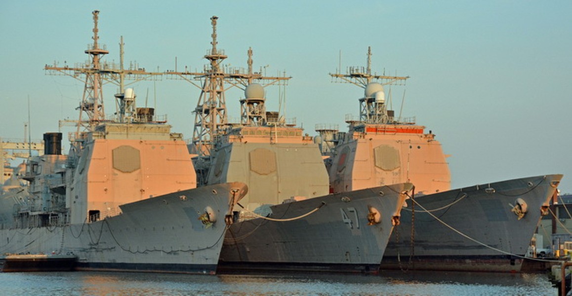 [ẢNH] Dấu hiệu Hải quân Mỹ sắp gọi tái ngũ 5 tuần dương hạm Ticonderoga đã nghỉ hưu?